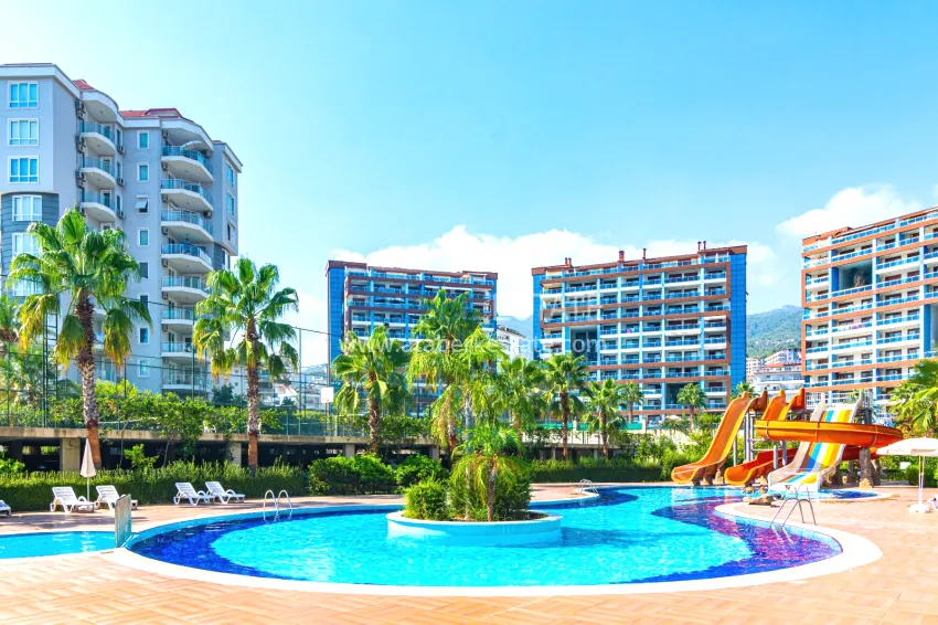 Furnished 2+1 apartment in a prestigious residential complex, Cikcilli district — Alanya 1