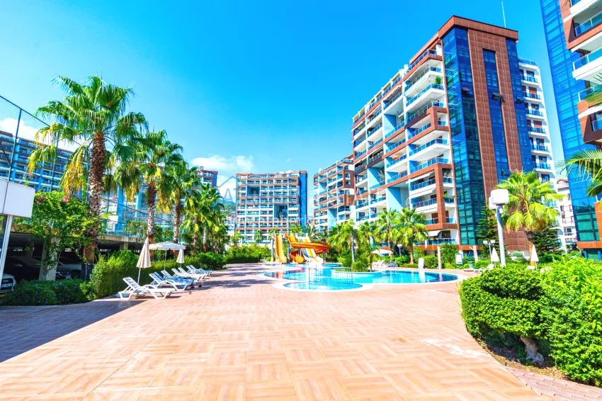 Furnished 2+1 apartment in a prestigious residential complex, Cikcilli district — Alanya 2