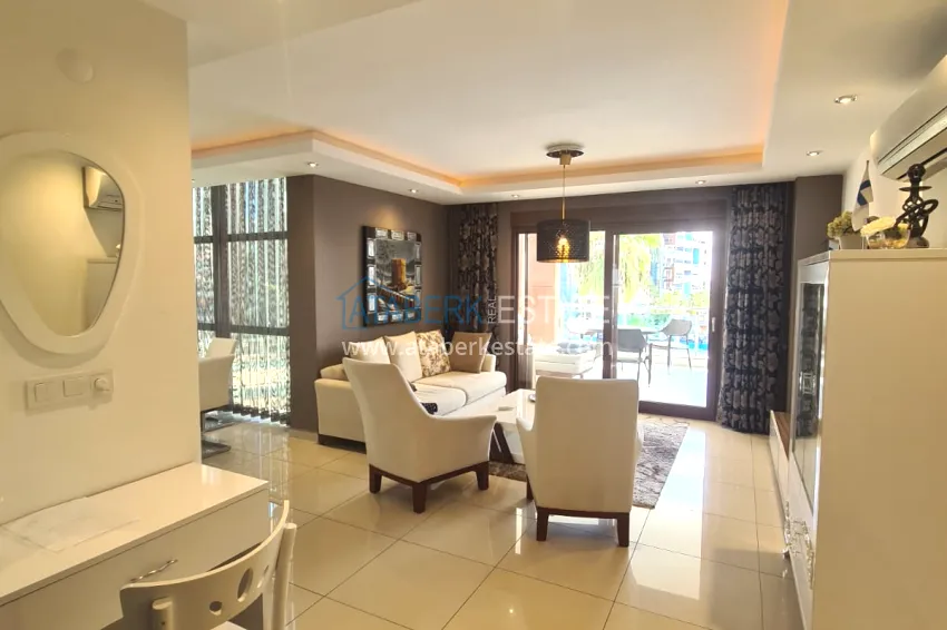 Purchase Furnished 2+1 apartment in a prestigious residential complex, Cikcilli district — Alanya 3