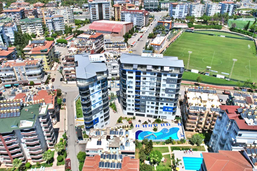 Turnkey three-room apartment in the center of Alanya, just 5 minutes from Cleopatra Beach 3 