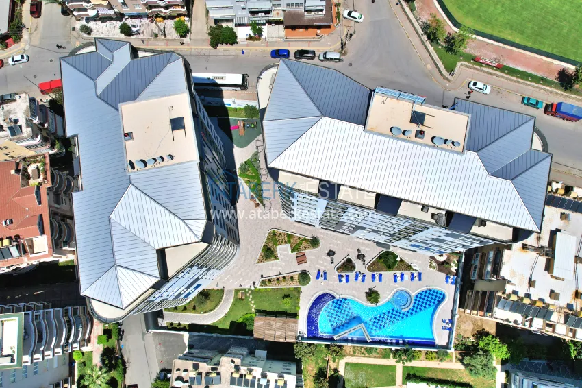 Turnkey three-room apartment in the center of Alanya, just 5 minutes from Cleopatra Beach 4 