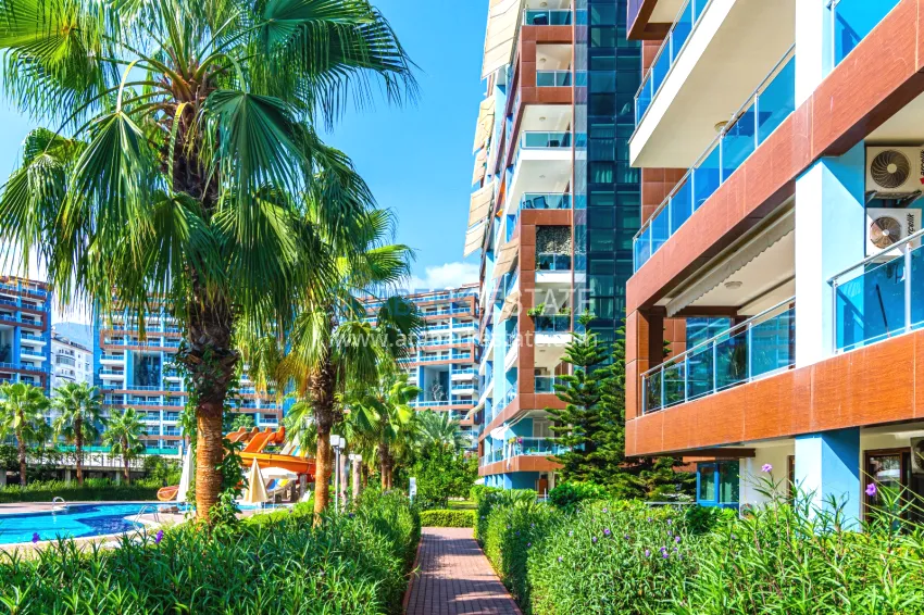 Furnished 2+1 apartment in a prestigious residential complex, Cikcilli district — Alanya 4