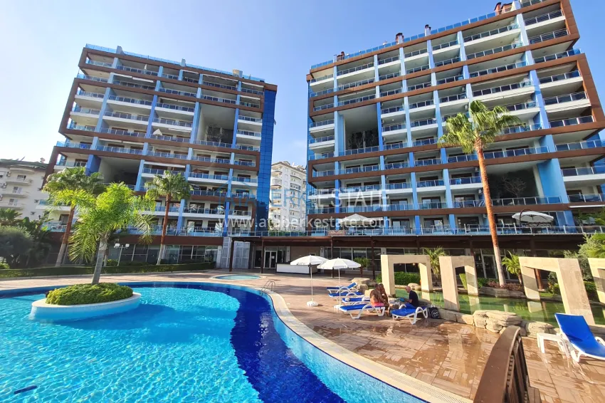 Furnished 2+1 apartment in a prestigious residential complex, Cikcilli district — Alanya 6