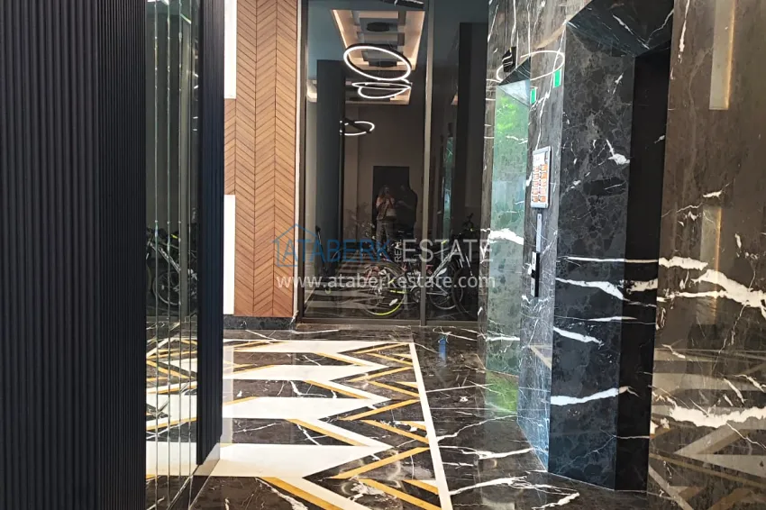 An apartment with a separate kitchen, a dressing room and a glazed balcony in Antalya, Kepez 12