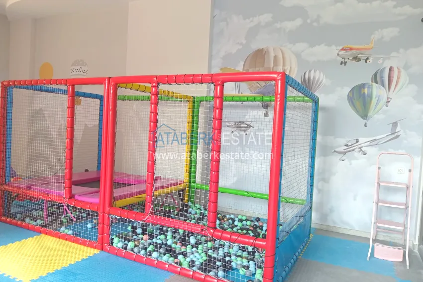 An apartment with a separate kitchen, a dressing room and a glazed balcony in Antalya, Kepez 13