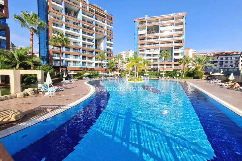 Furnished 2+1 apartment in a prestigious residential complex, Cikcilli district — Alanya 7