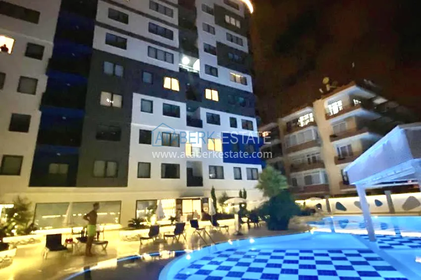 Turnkey three-room apartment in the center of Alanya, just 5 minutes from Cleopatra Beach 9 