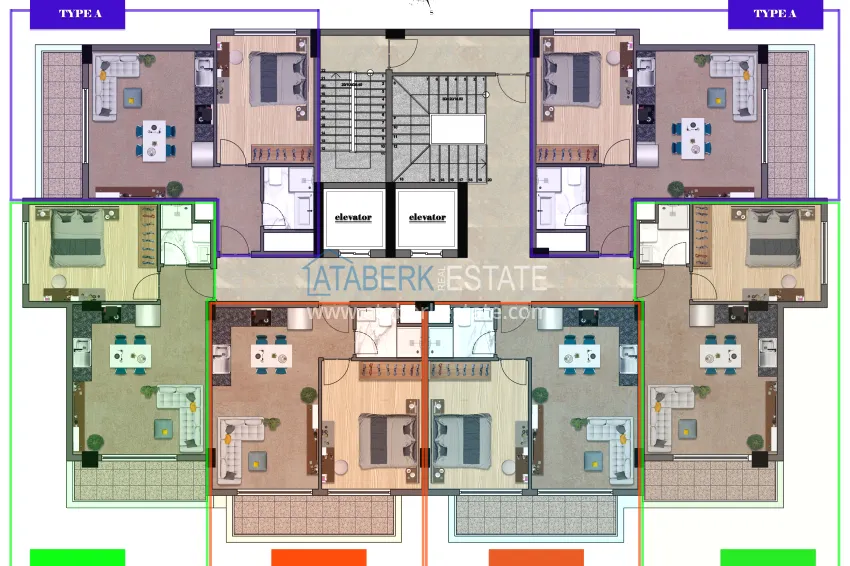 Buy cheap 1+1 apartment from the owner in a modern complex in Mahmutlar, Alanya 1