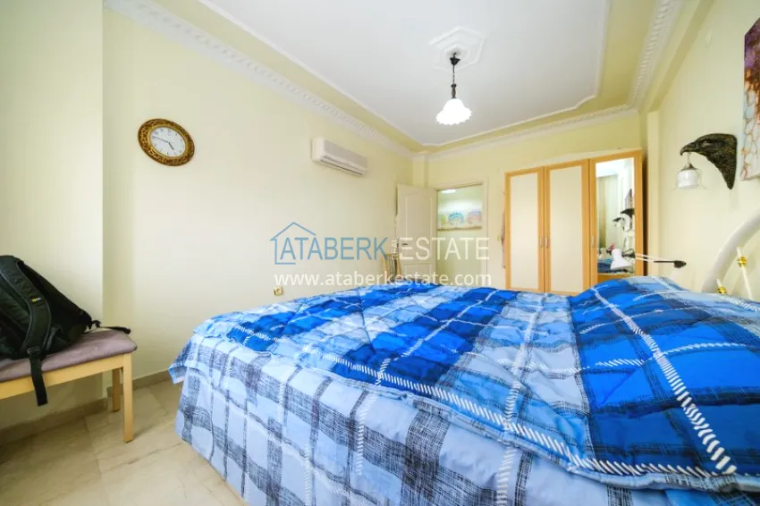 Purchase Property for a residence permit in the center of Alanya, Three-room apartment with furniture 10 
