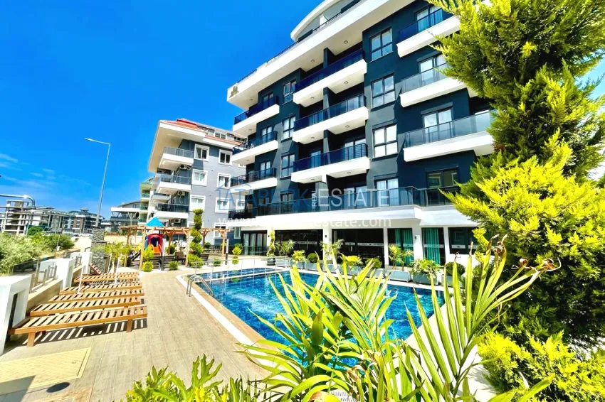 Garden duplex with modern interiors in a new residential complex, Oba district, Alanya 10