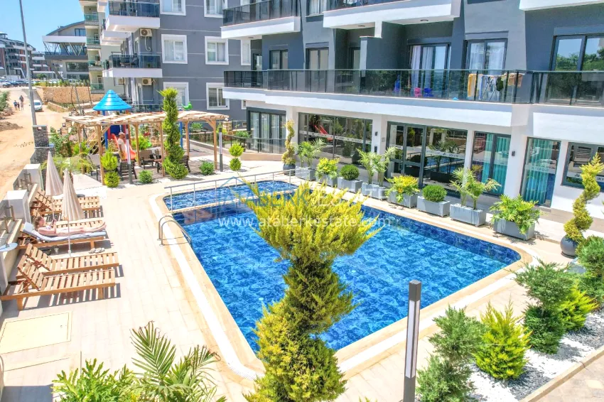Garden duplex with modern interiors in a new residential complex, Oba district, Alanya 11