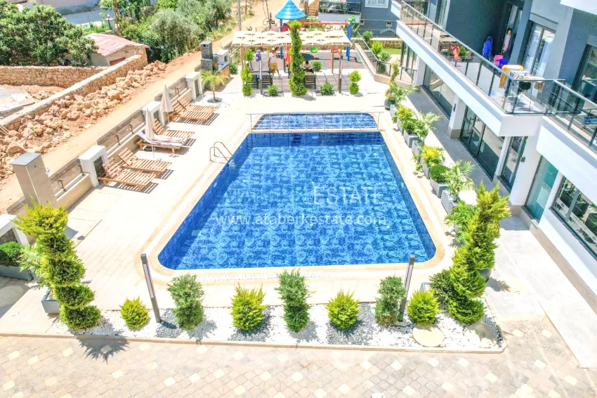 Garden duplex with modern interiors in a new residential complex, Oba district, Alanya 12