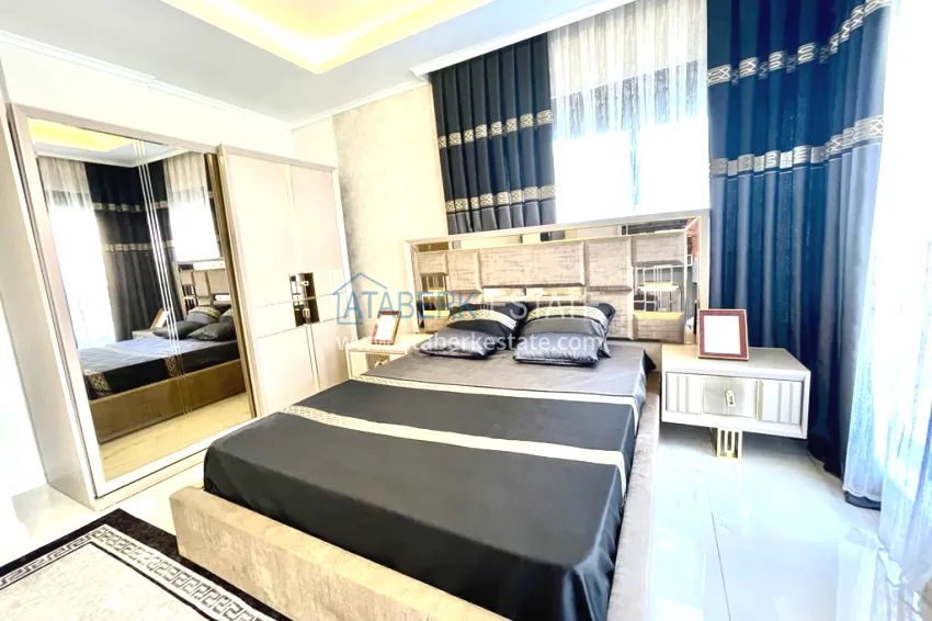 Purchase Garden duplex with modern interiors in a new residential complex, Oba district, Alanya 15