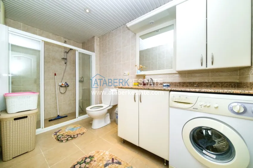 Purchase Property for a residence permit in the center of Alanya, Three-room apartment with furniture 13 