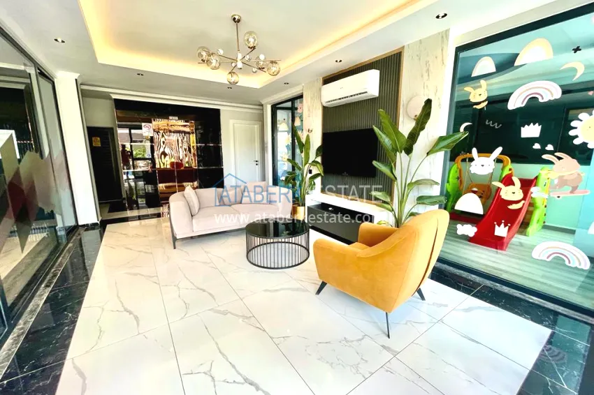 Garden duplex with modern interiors in a new residential complex, Oba district, Alanya 15