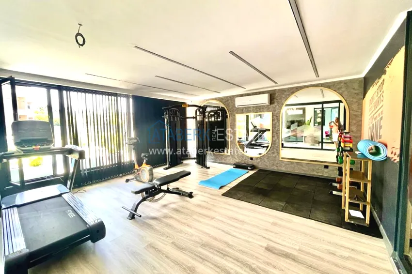 Garden duplex with modern interiors in a new residential complex, Oba district, Alanya 17