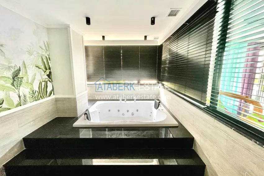 Garden duplex with modern interiors in a new residential complex, Oba district, Alanya 18