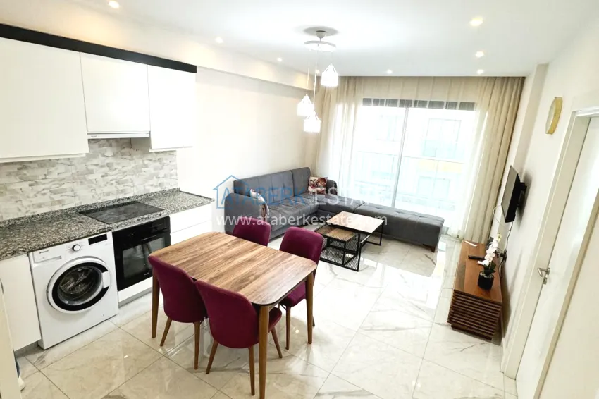 Purchase One-bedroom apartment for rent in the center of Alanya in a comfortable residential complex 1 