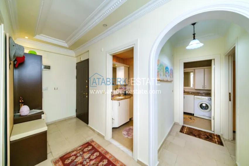 Purchase Property for a residence permit in the center of Alanya, Three-room apartment with furniture 1 