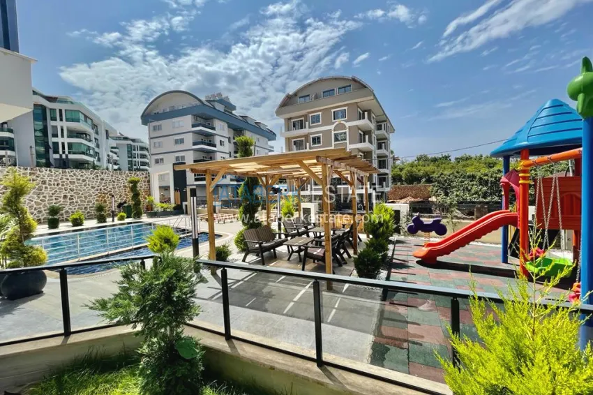 Purchase Garden duplex with modern interiors in a new residential complex, Oba district, Alanya 2