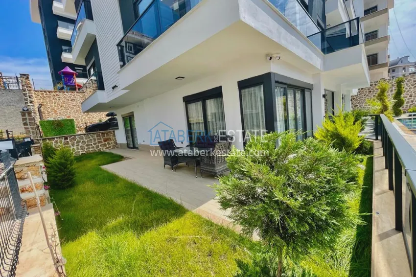 Garden duplex with modern interiors in a new residential complex, Oba district, Alanya 20