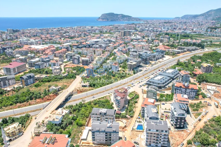 Garden duplex with modern interiors in a new residential complex, Oba district, Alanya 3