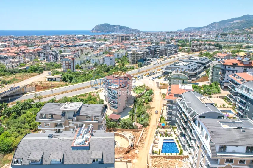 Garden duplex with modern interiors in a new residential complex, Oba district, Alanya 4