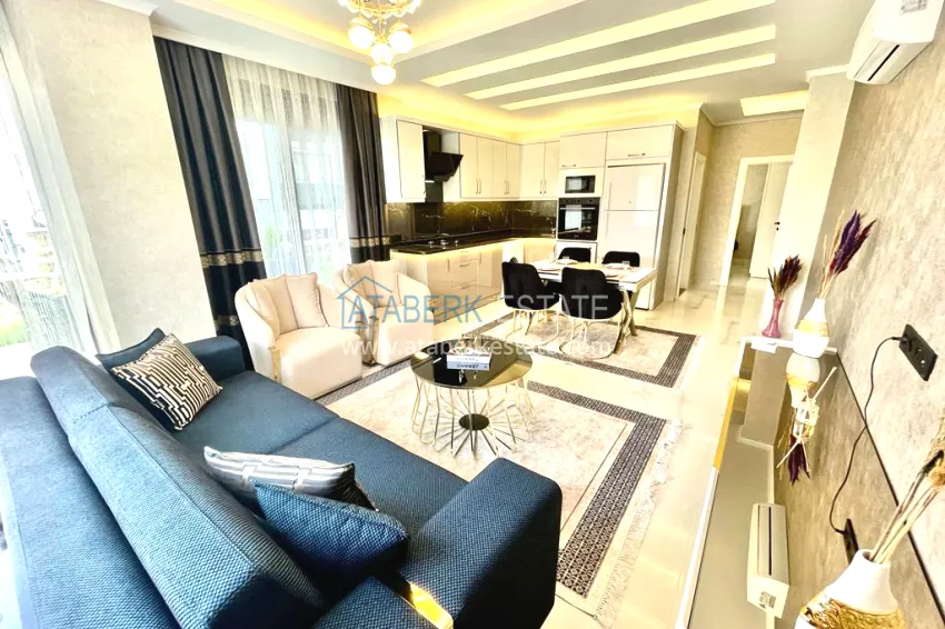 Purchase Garden duplex with modern interiors in a new residential complex, Oba district, Alanya 7