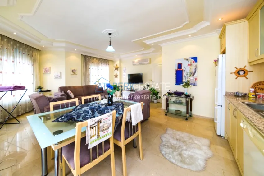 Purchase Property for a residence permit in the center of Alanya, Three-room apartment with furniture 7 