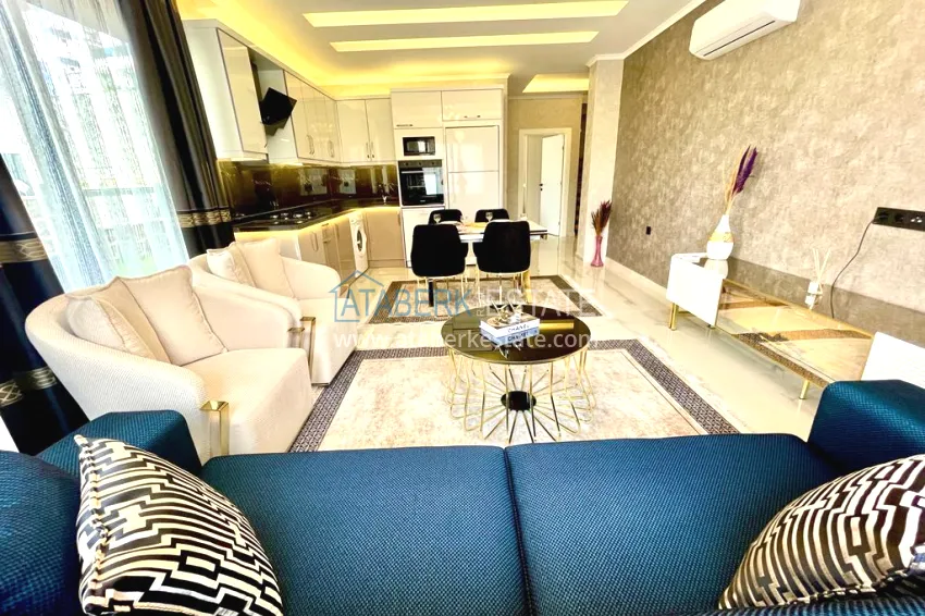 Purchase Garden duplex with modern interiors in a new residential complex, Oba district, Alanya 8