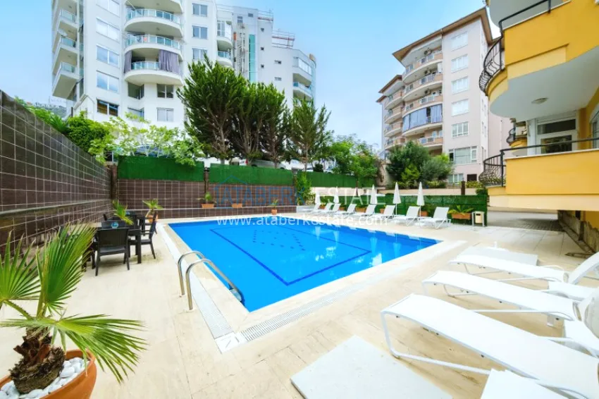 Property for a residence permit in the center of Alanya, Three-room apartment with furniture 8 