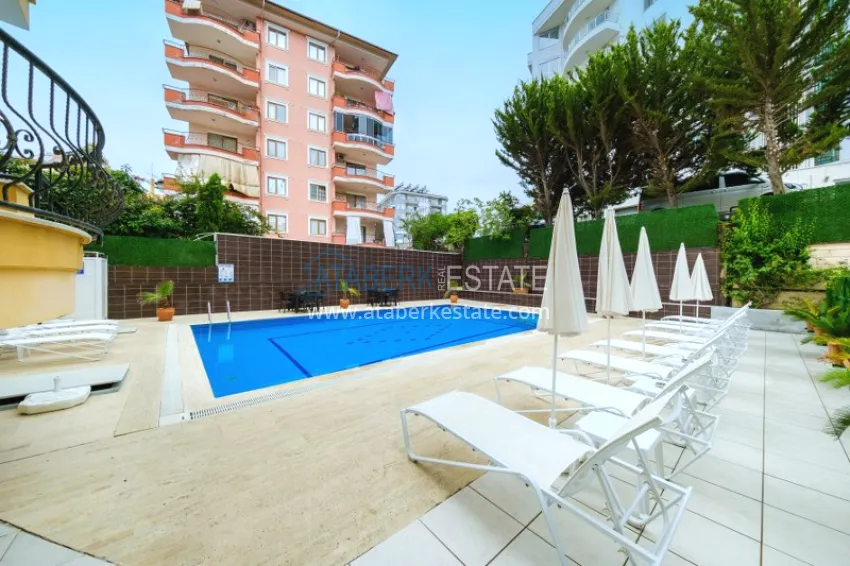 Property for a residence permit in the center of Alanya, Three-room apartment with furniture 9 