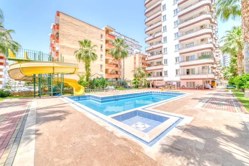 Linear four-room apartment with furniture and sea view - Mahmutlar 1