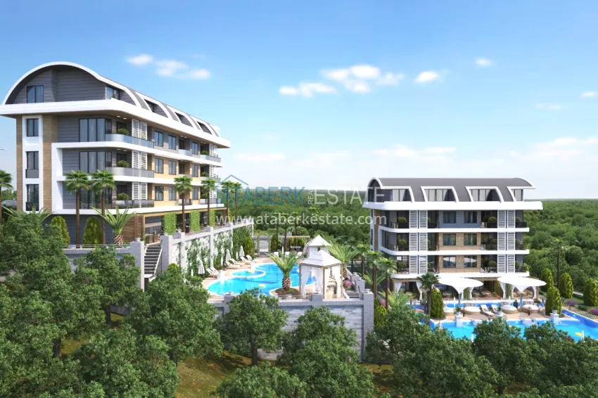 Apartment with panoramic views at a bargain price in a new complex — Kargicak, Alanya 1