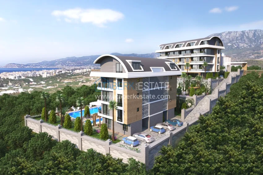 Apartment with panoramic views at a bargain price in a new complex — Kargicak, Alanya 2