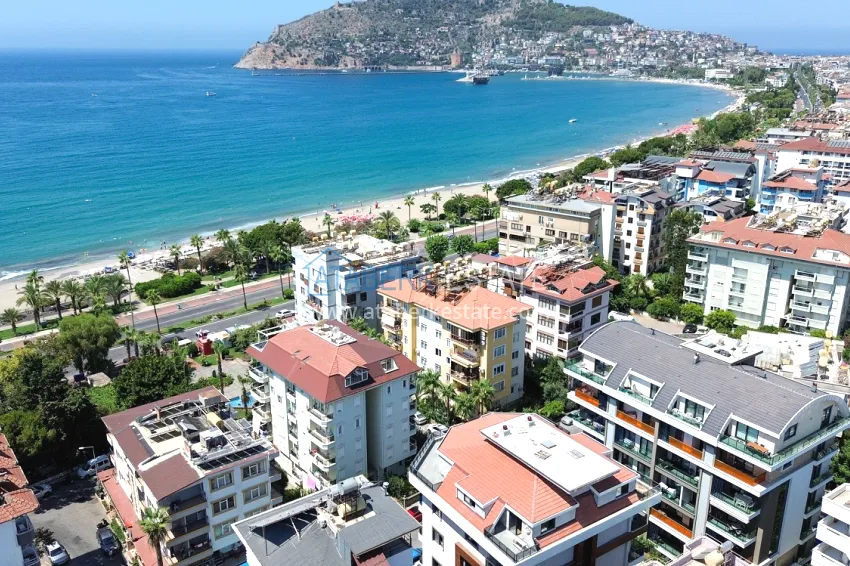 4+1 panoramic penthouse duplex in the center of Alanya — the first coastal one, suitable for citizenship 1