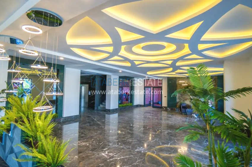 4+1 apartment with designer interiors and views — Alanya, Mahmutlar district 9