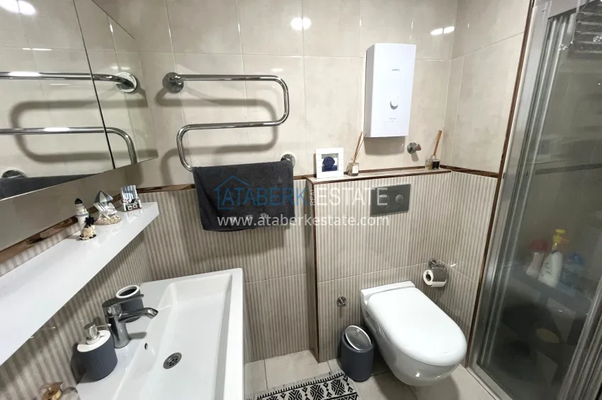 Purchase Furnished 1+1 apartment in a luxury residential complex — Alanya, Oba district 13