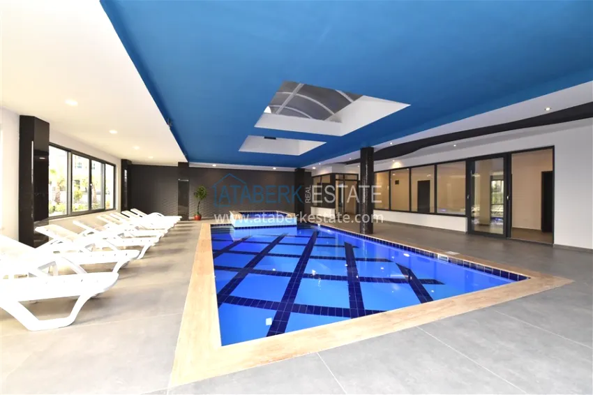 Furnished 2+1 garden duplexes in a complex with infrastructure, Kargicak 14