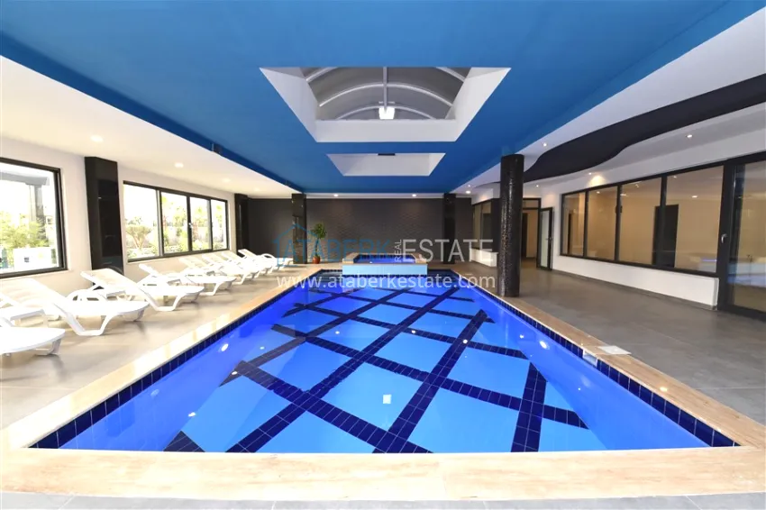 Furnished 2+1 garden duplexes in a complex with infrastructure, Kargicak 16