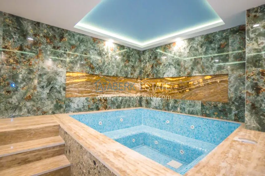 4+1 apartment with designer interiors and views — Alanya, Mahmutlar district 15