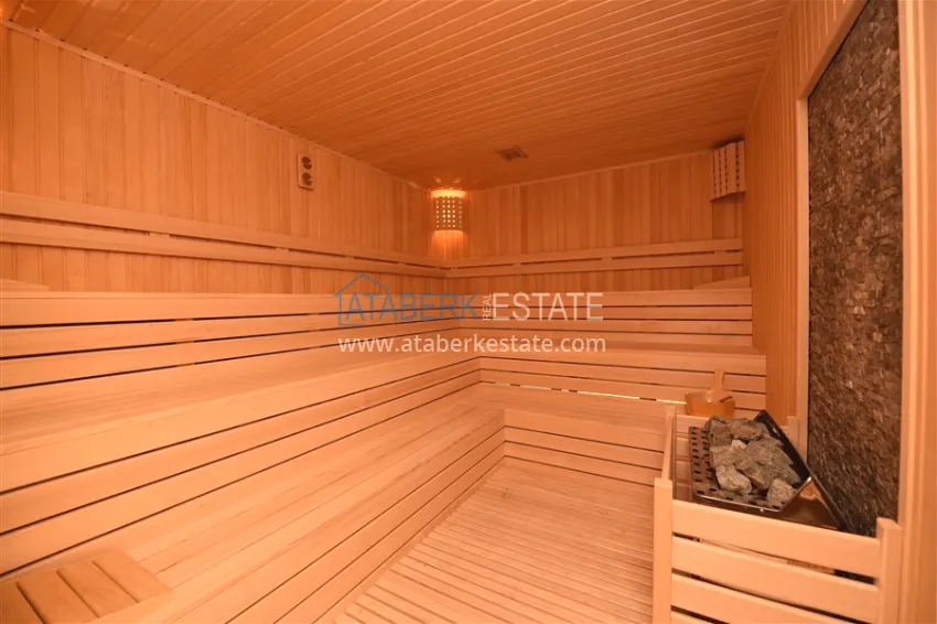 Furnished 2+1 garden duplexes in a complex with infrastructure, Kargicak 19