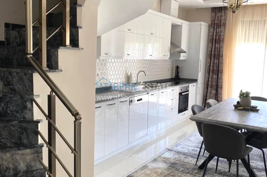 Purchase Furnished 2+1 garden duplexes in a complex with infrastructure, Kargicak 2
