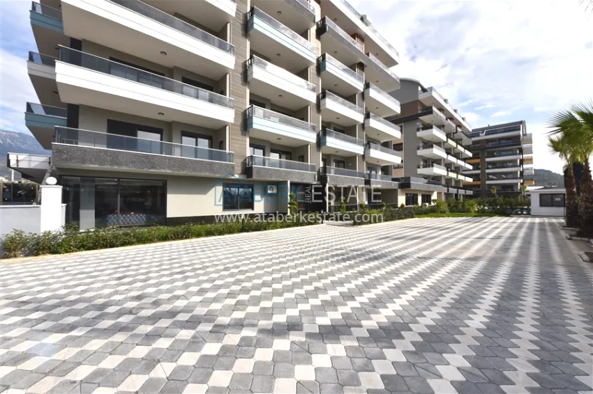 Furnished 2+1 garden duplexes in a complex with infrastructure, Kargicak 5