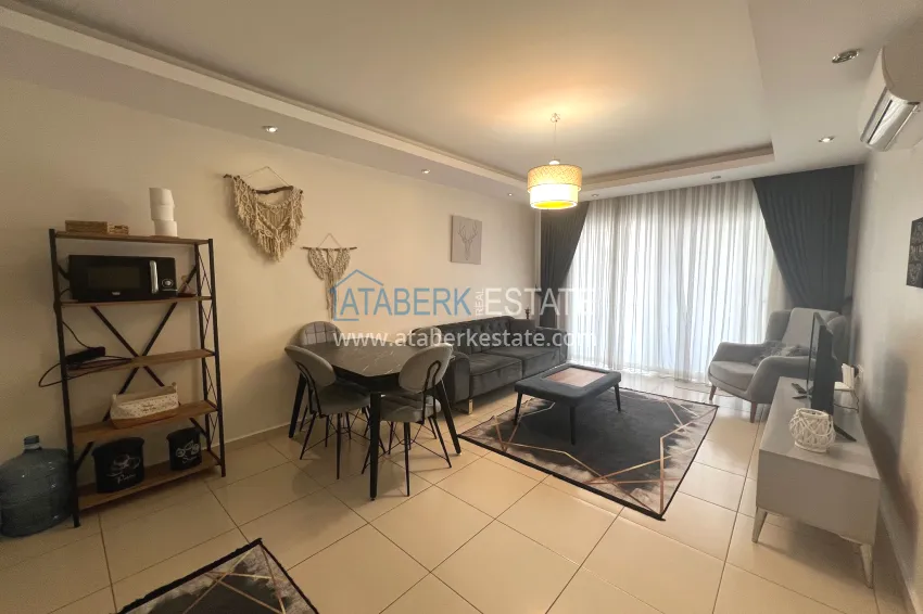 Purchase Furnished 1+1 apartment in a luxury residential complex — Alanya, Oba district 6