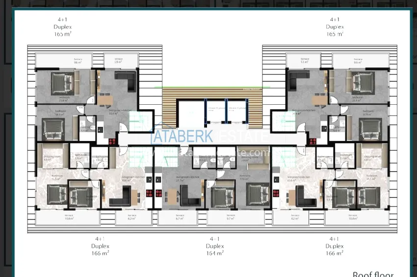 Buy cheap Spacious duplex penthouse with panoramic mountain views — Alanya, Upper Oba 2