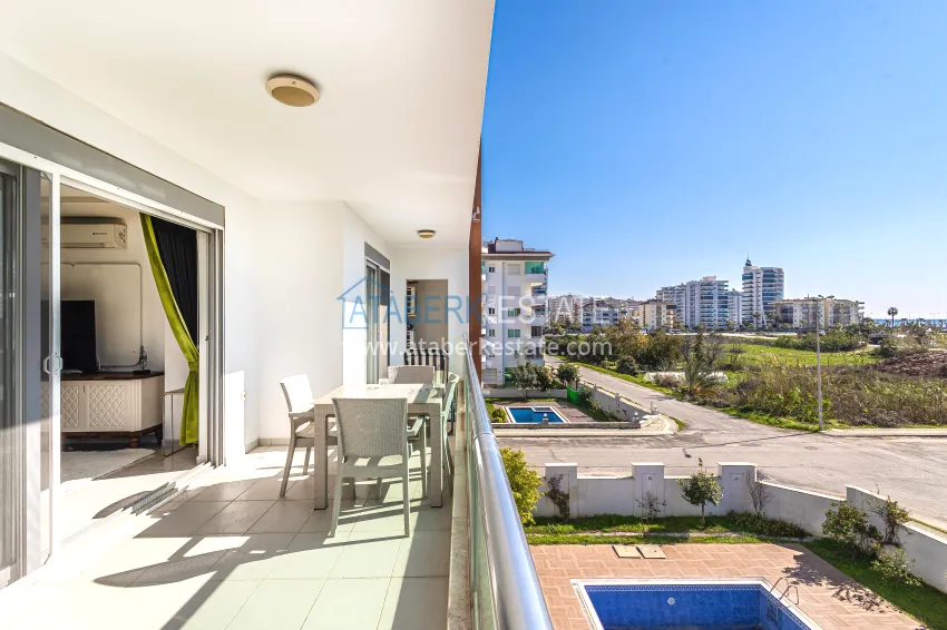 Purchase Apartment 1+1 with furniture and sea view — Kestel, Alanya 11