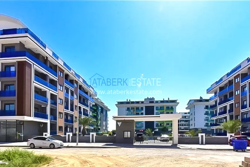 Apartment 1+1 with sea view in a prestigious complex — Kargicak district, 200 meters from the sea 12