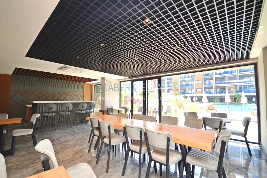 Apartment 1+1 with sea view in a prestigious complex — Kargicak district, 200 meters from the sea 17
