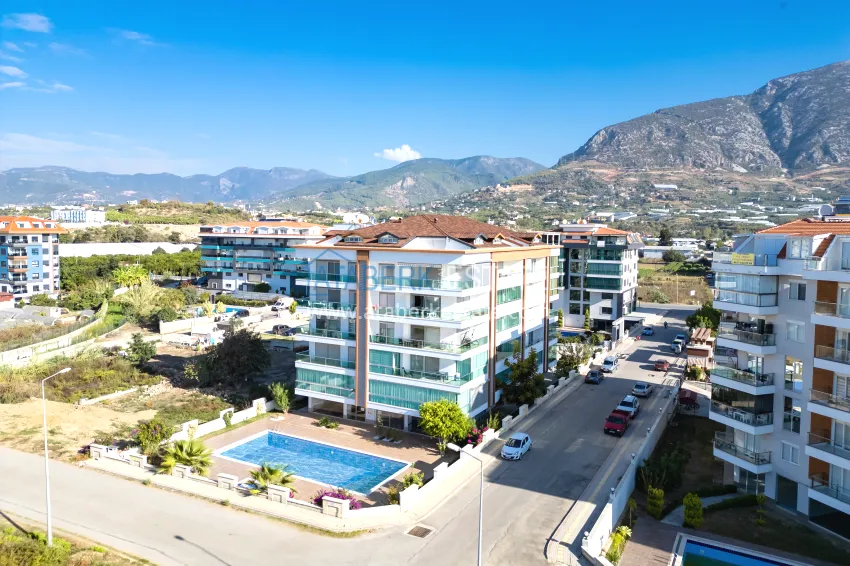 Apartment 1+1 with furniture and sea view — Kestel, Alanya 3